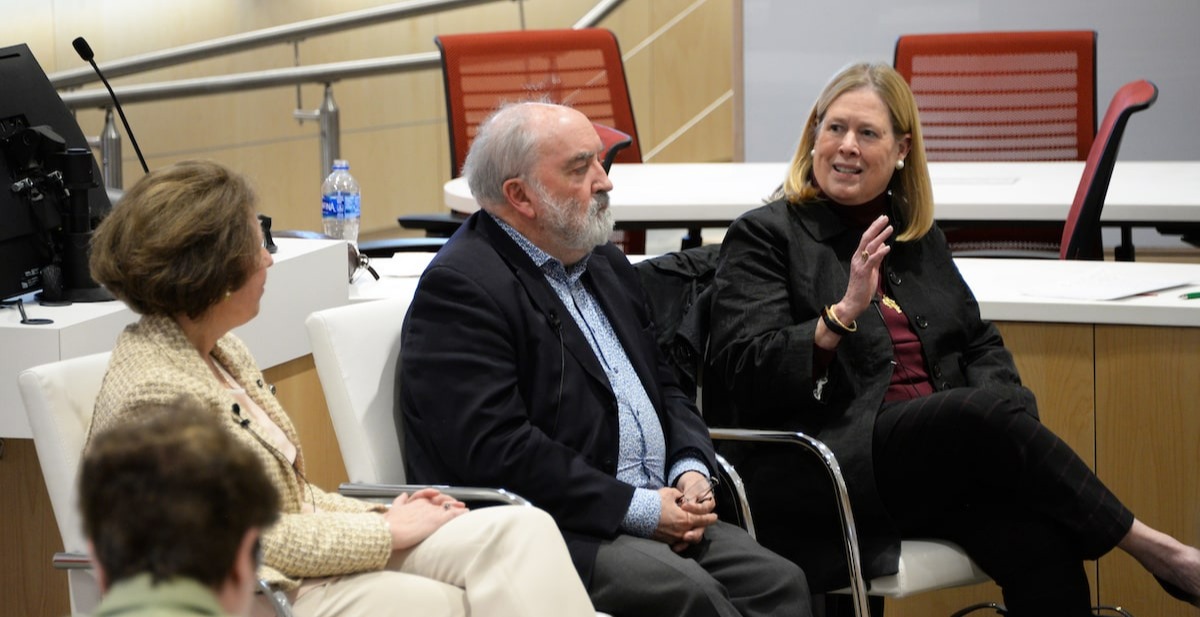 professors participating in a panel discussion